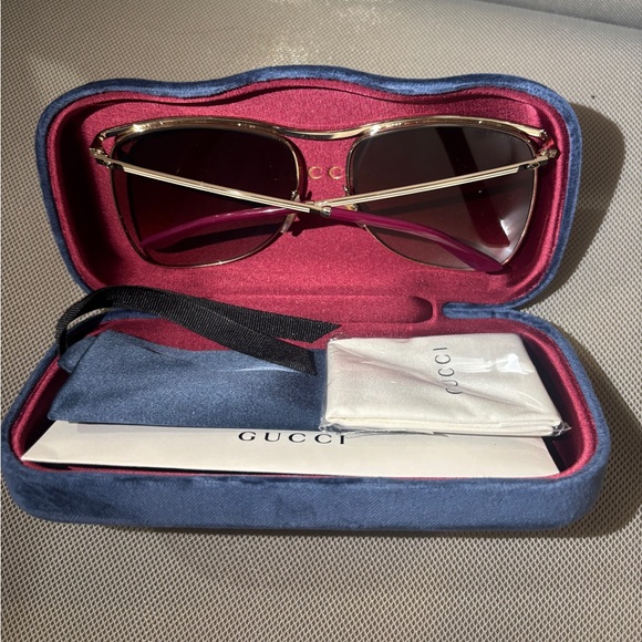 Gucci Brown Gradient Sunglasses - Picture 7 of 7
